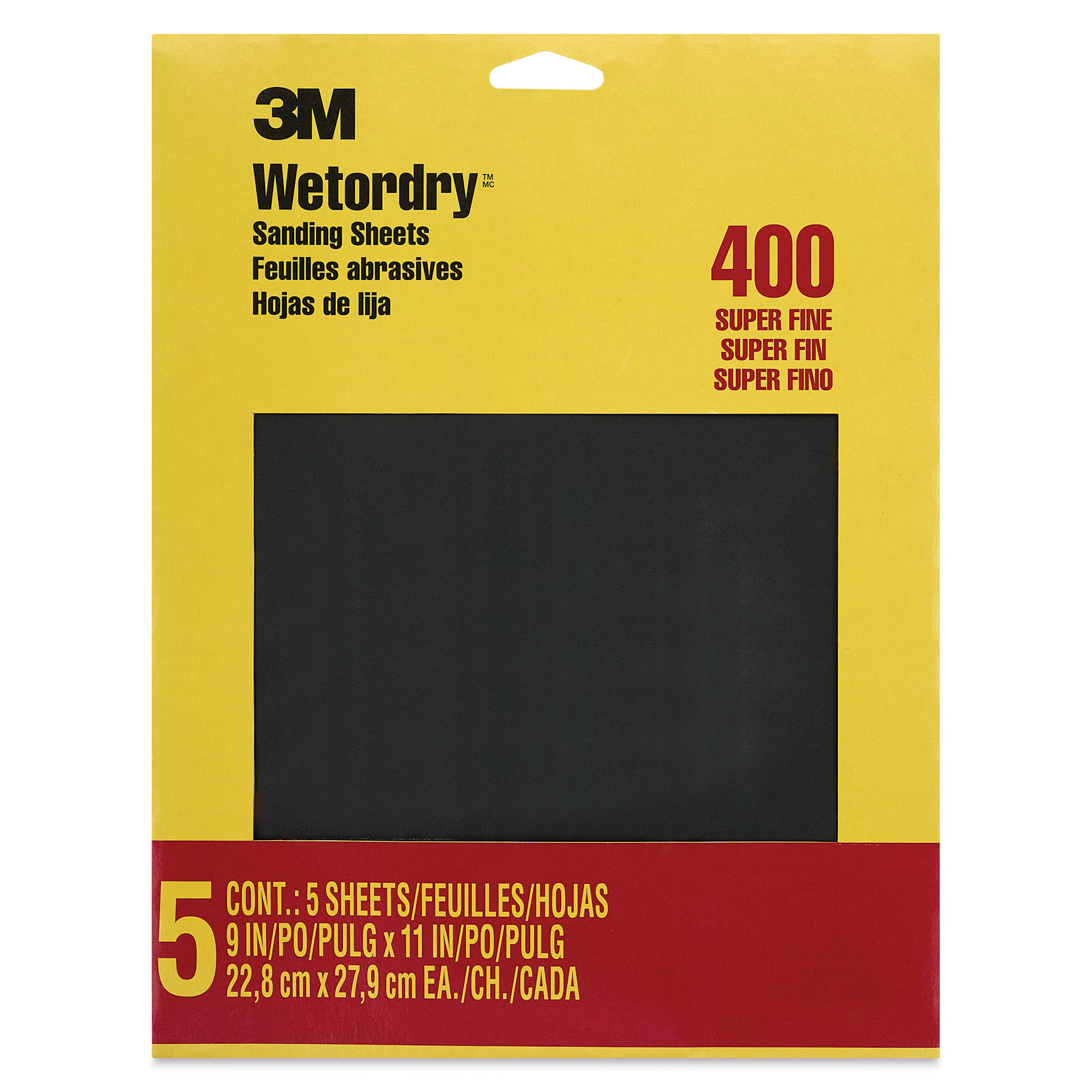 3m Wetordry Sandpaper - Super Fine, 9" x 11", Pkg of 5