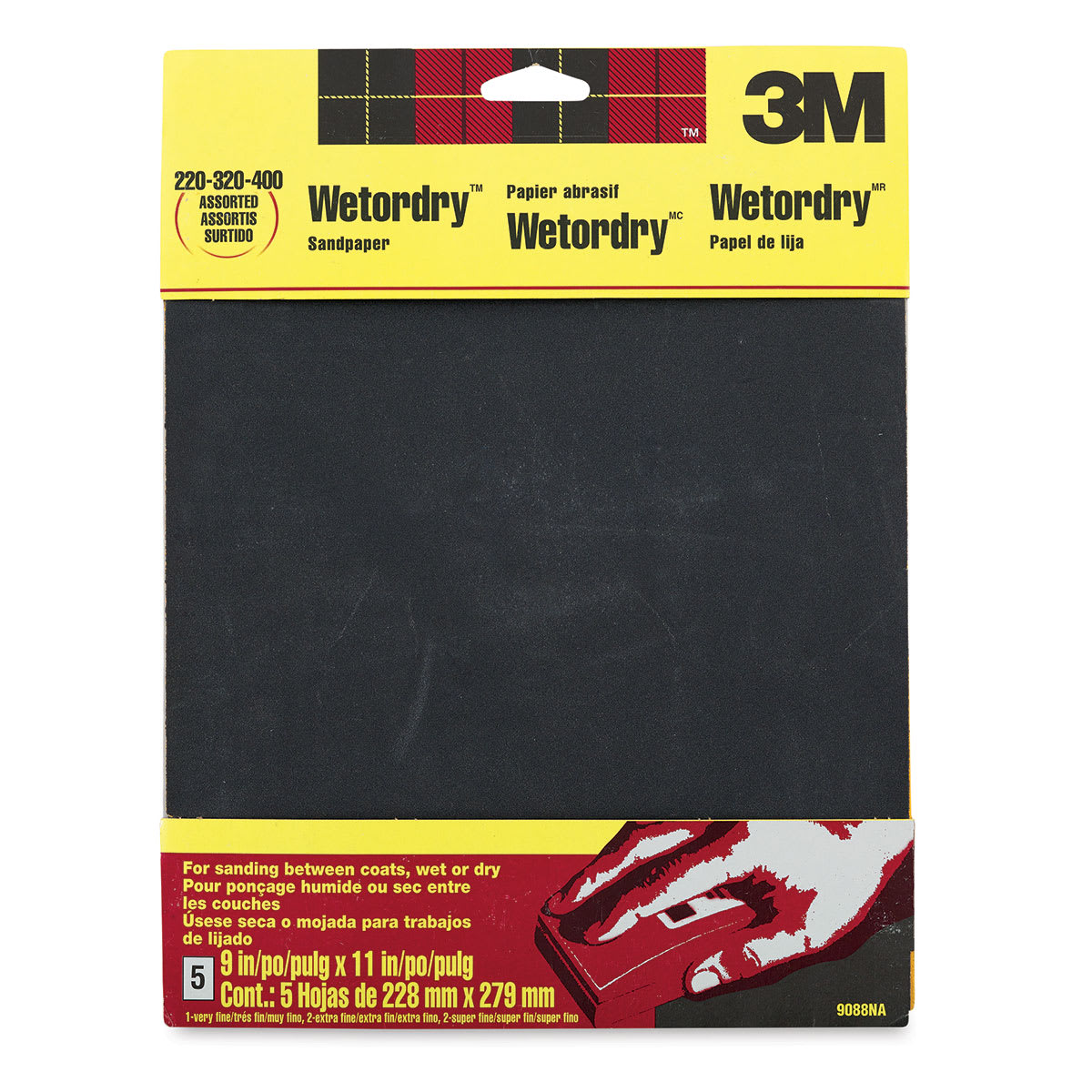 3M Wetordry Sandpaper - Front of package shown
