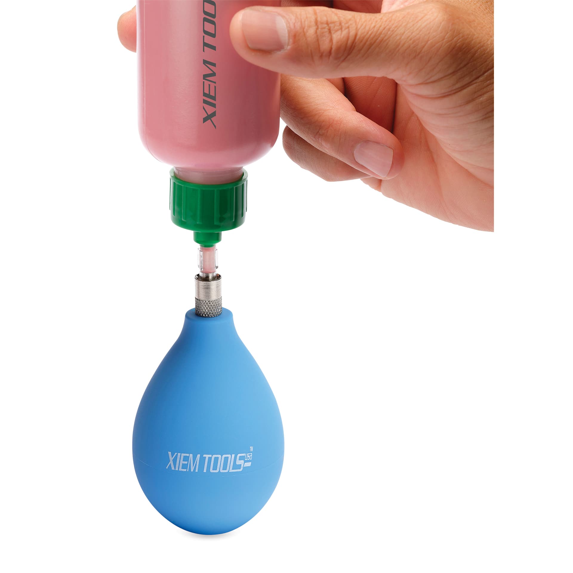 Xiem Applicator Glaze Transfer Kit filling blue applicator bulb (sold separately)