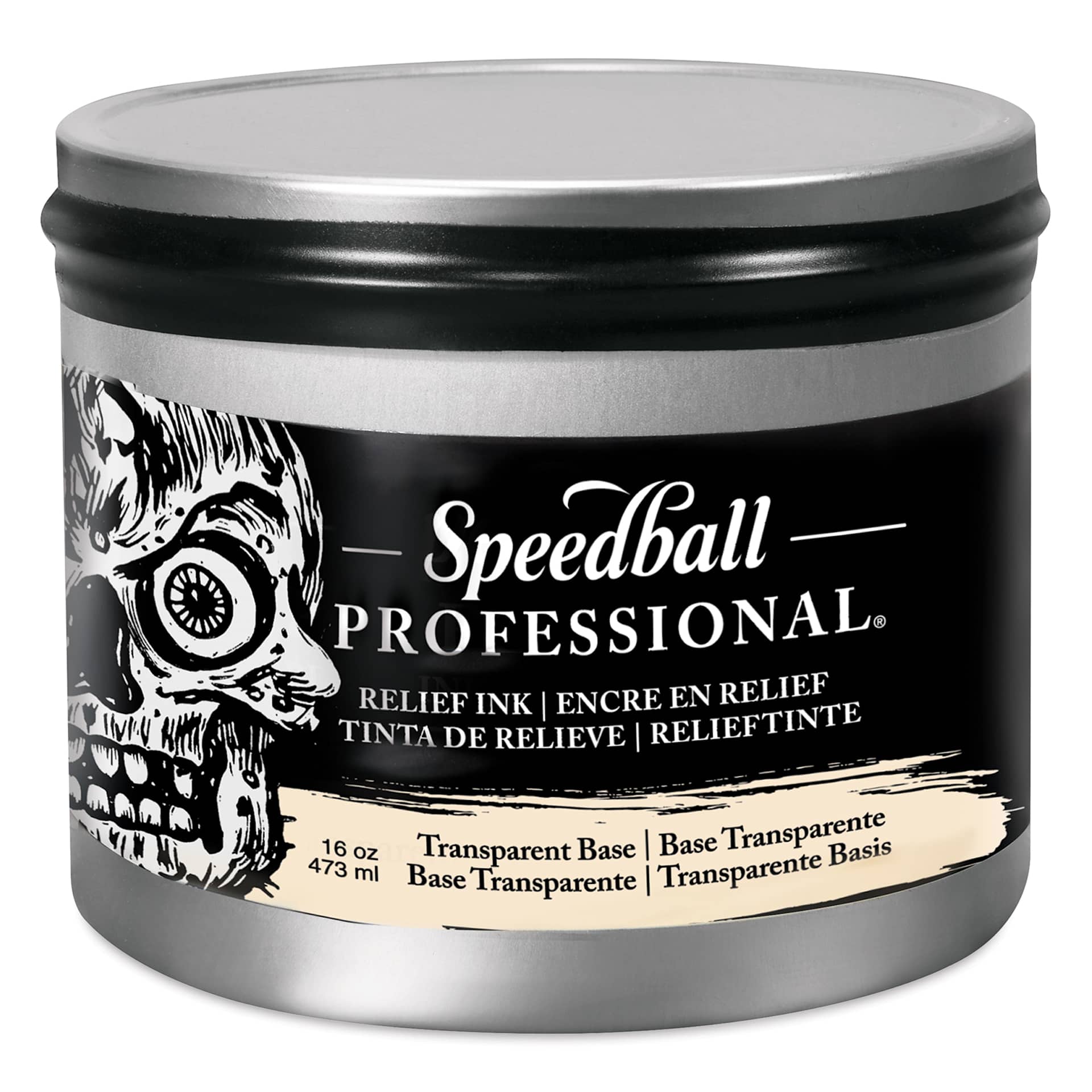 Speedball Professional Relief Ink - Transparent Base, 16 oz