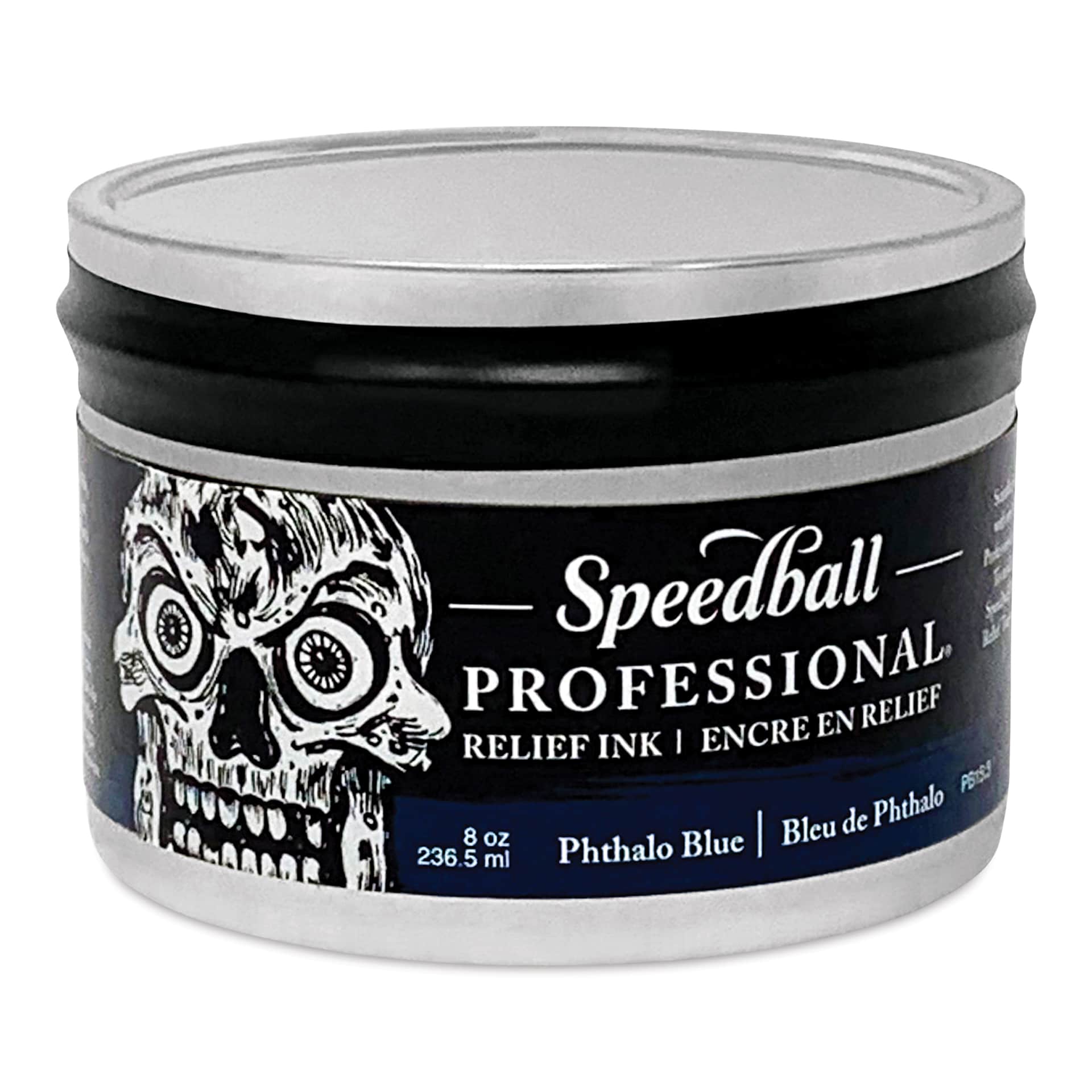 Speedball Professional Relief Ink - Phthalo Blue, 8 oz