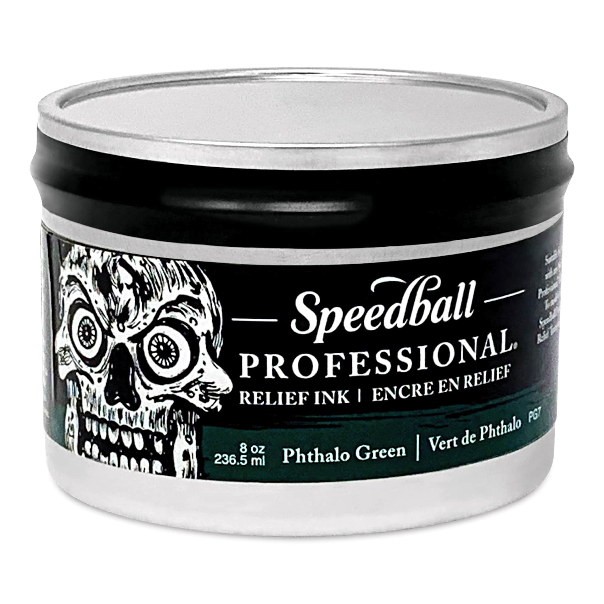 Speedball Professional Relief Ink - Phthalo Green, 8 oz