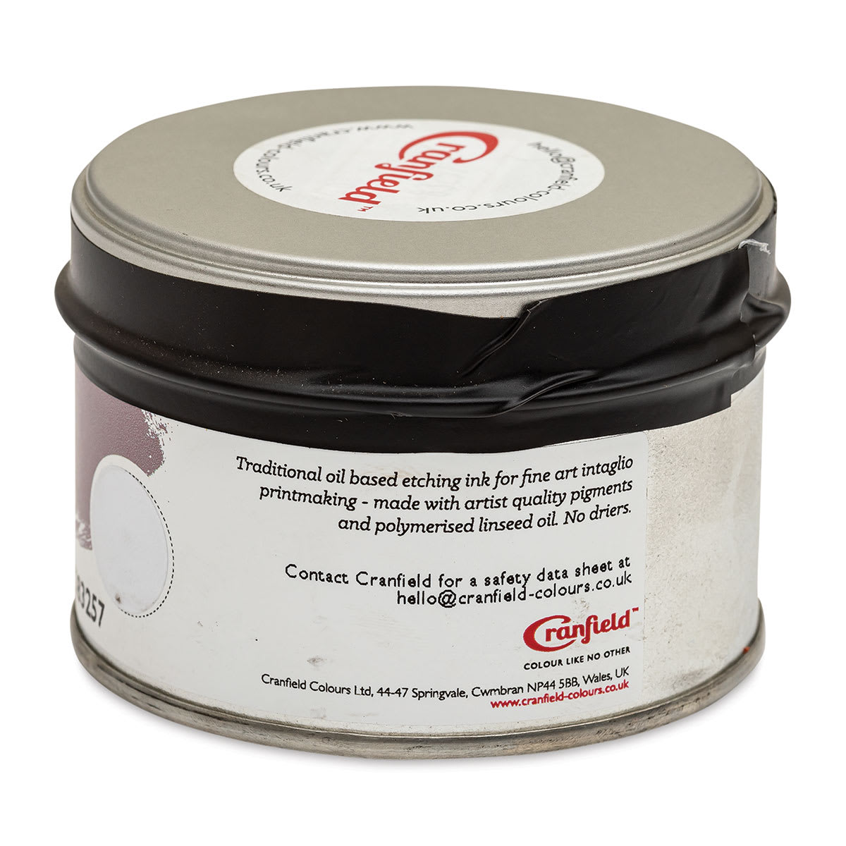 Cranfield Traditional Etching Ink - Zinc White, 250 g - back