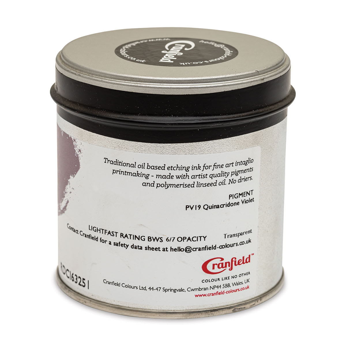 Cranfield Traditional Etching Ink - Process Magenta, 250 g - back