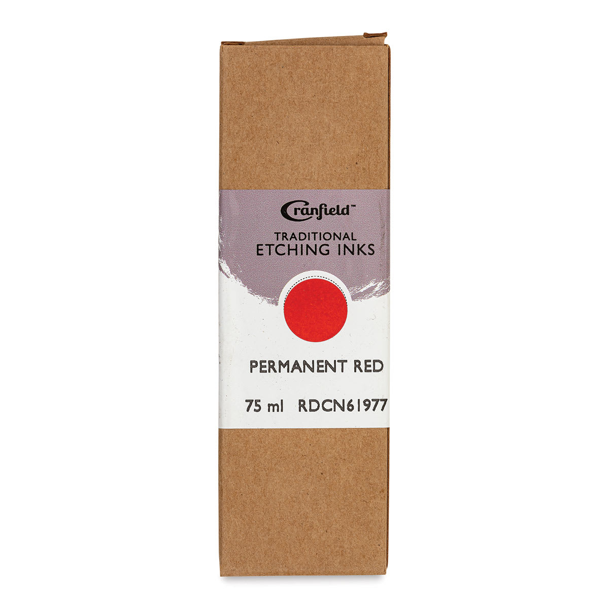 Cranfield Traditional Etching Ink - Permanent Red, 75 ml - front of packaging
