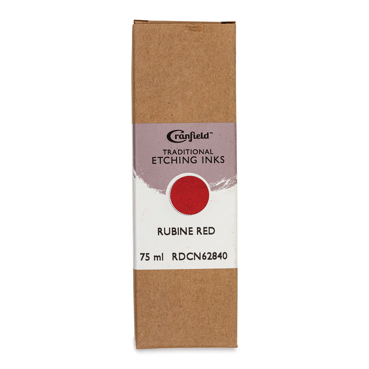 Cranfield Traditional Etching Ink - Rubine Red, 75 ml - front of packaging