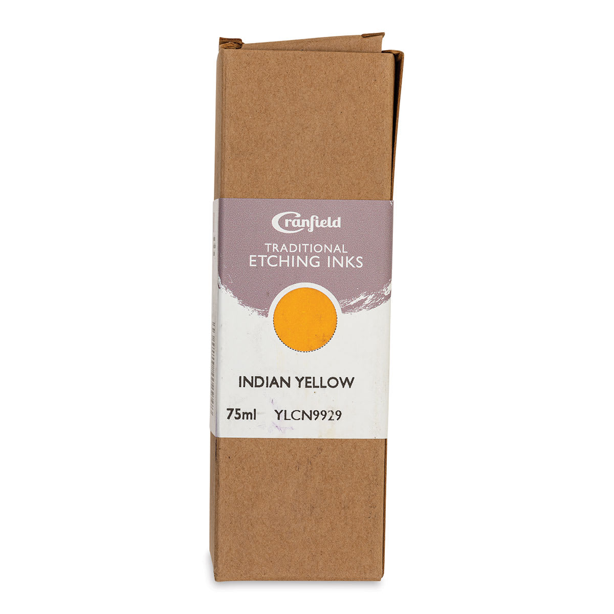 Cranfield Traditional Etching Ink - Indian Yellow, 75 ml - front of packaging