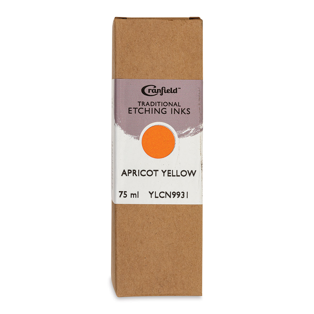 Cranfield Traditional Etching Ink - Apricot Yellow, 75 ml - front of packaging