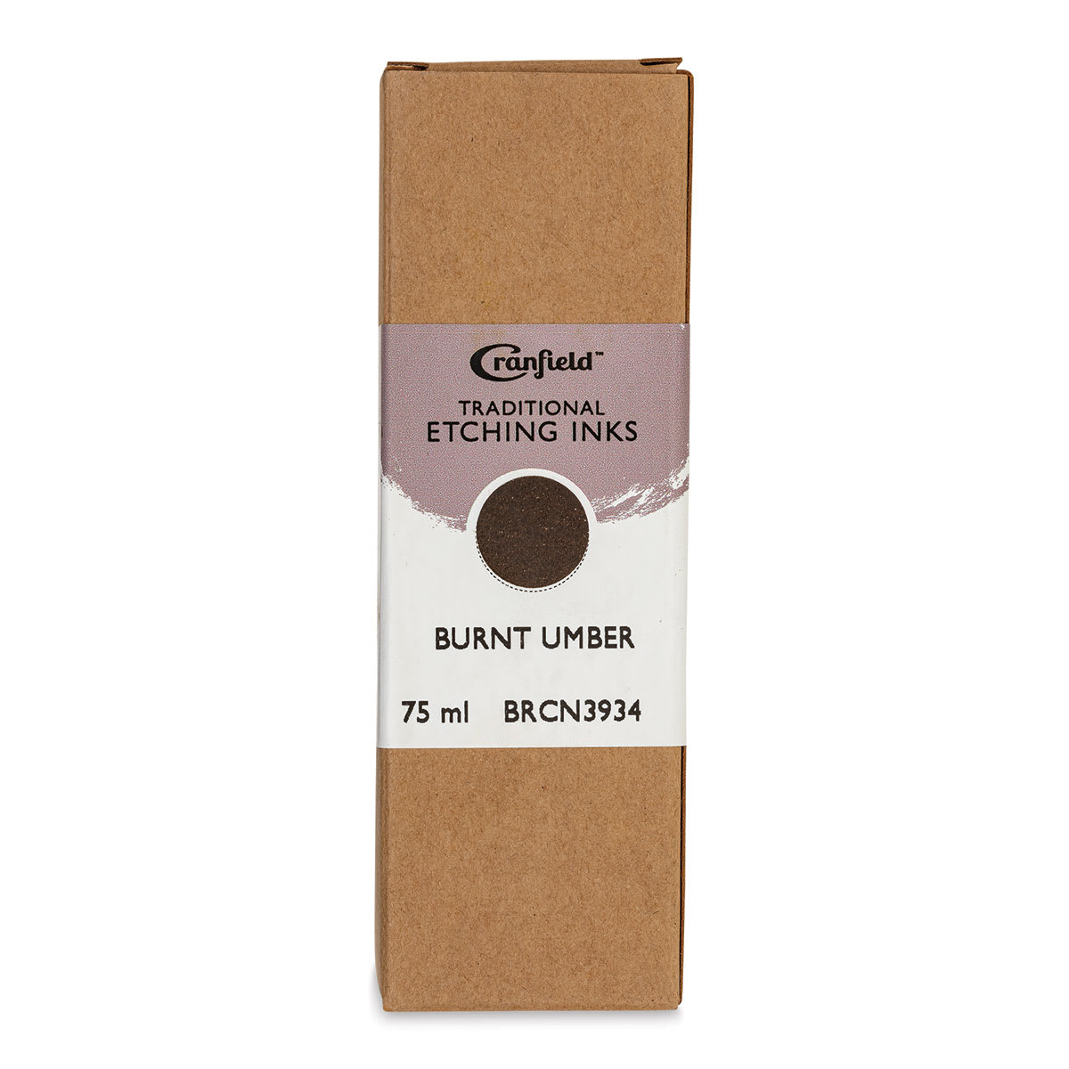 Cranfield Traditional Etching Ink - Burnt Umber, 75 ml - front of packaging