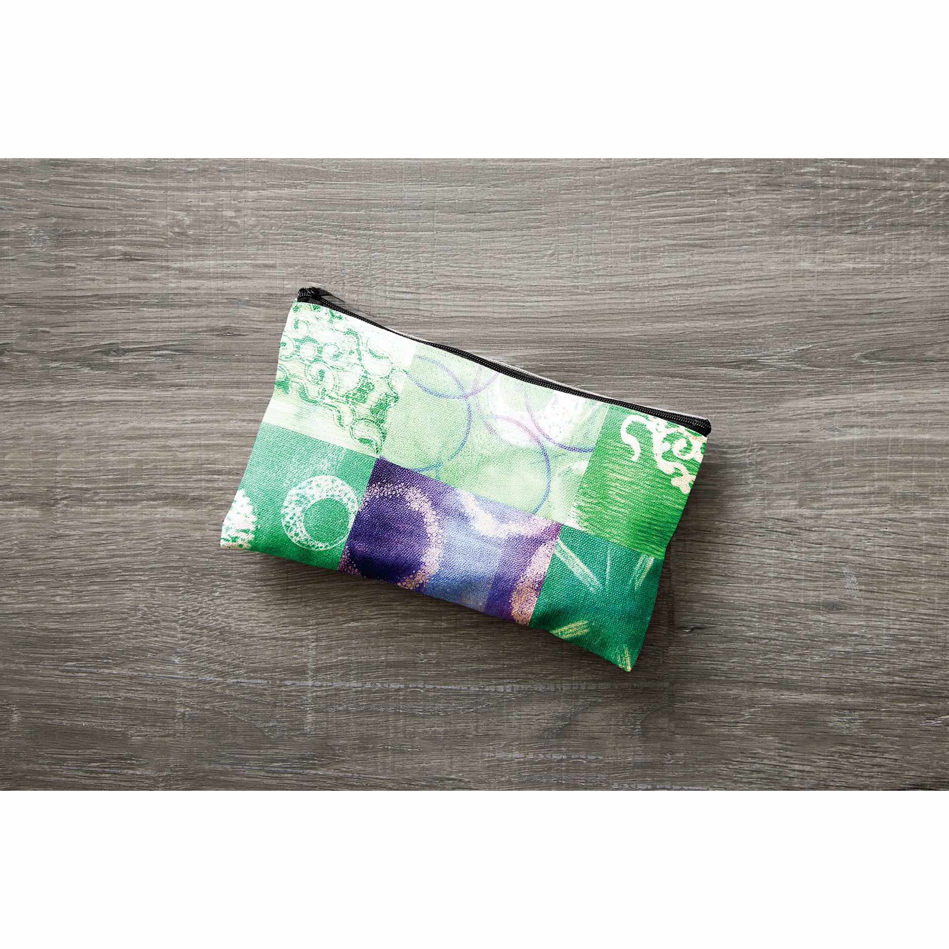Speedball Gel Printing Plate printmaking finished product on cloth pouch