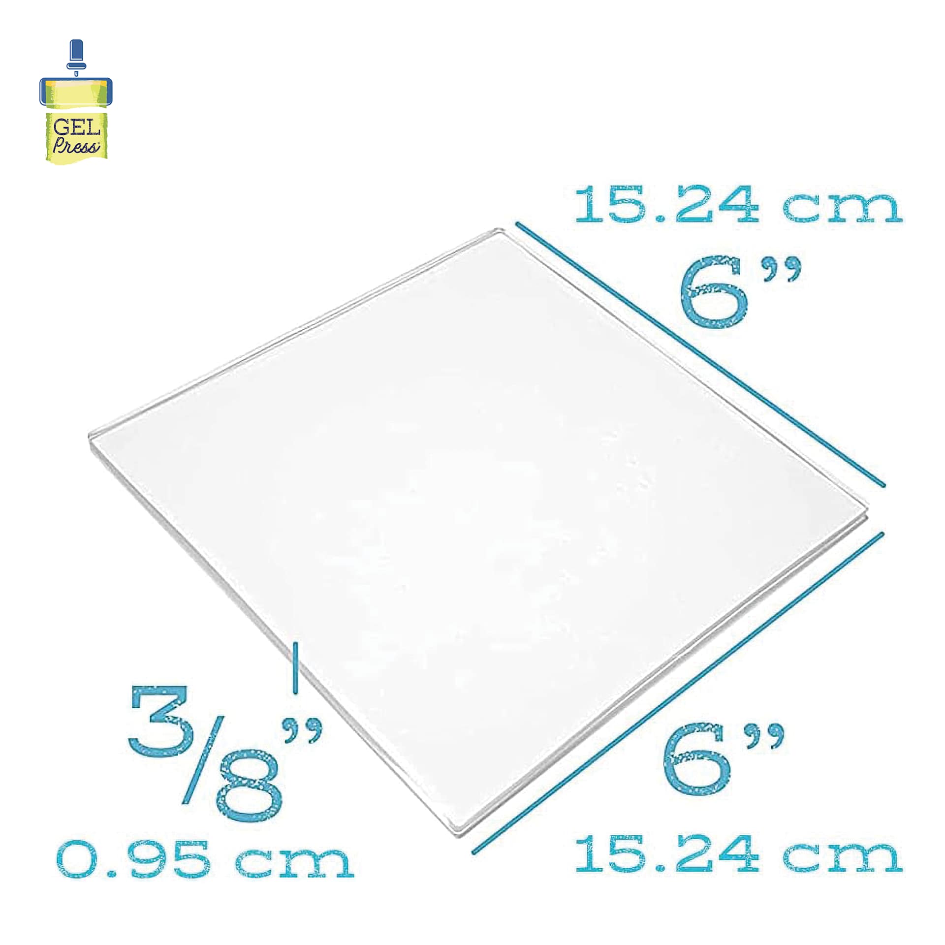 Gel Press Printing Plates - Class Pack, 6" x 6" dimensions