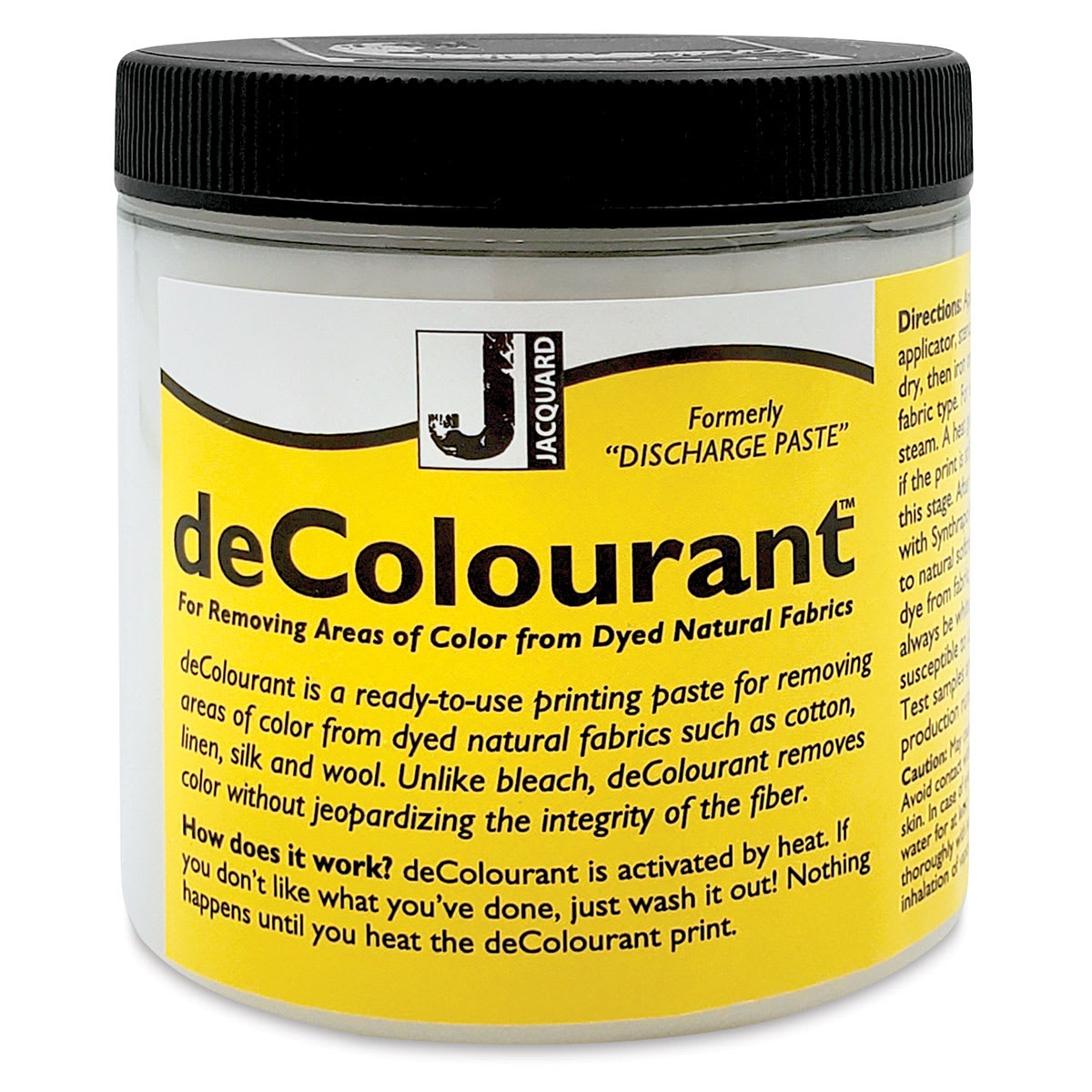 Jacquard deColourant - Front of 8 oz Paste Jar