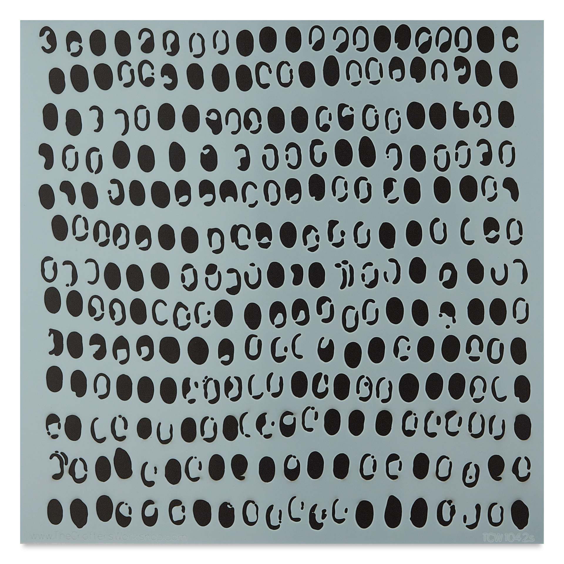 The Crafter's Workshop Stencil - Hole Punch, 6" x 6"