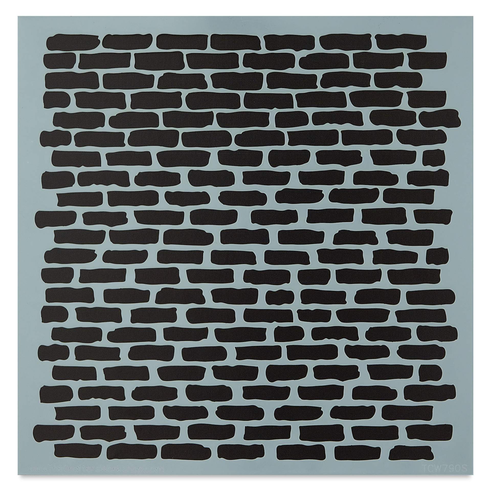 The Crafter's Workshop Stencil - Micro Bricks, 6" x 6"