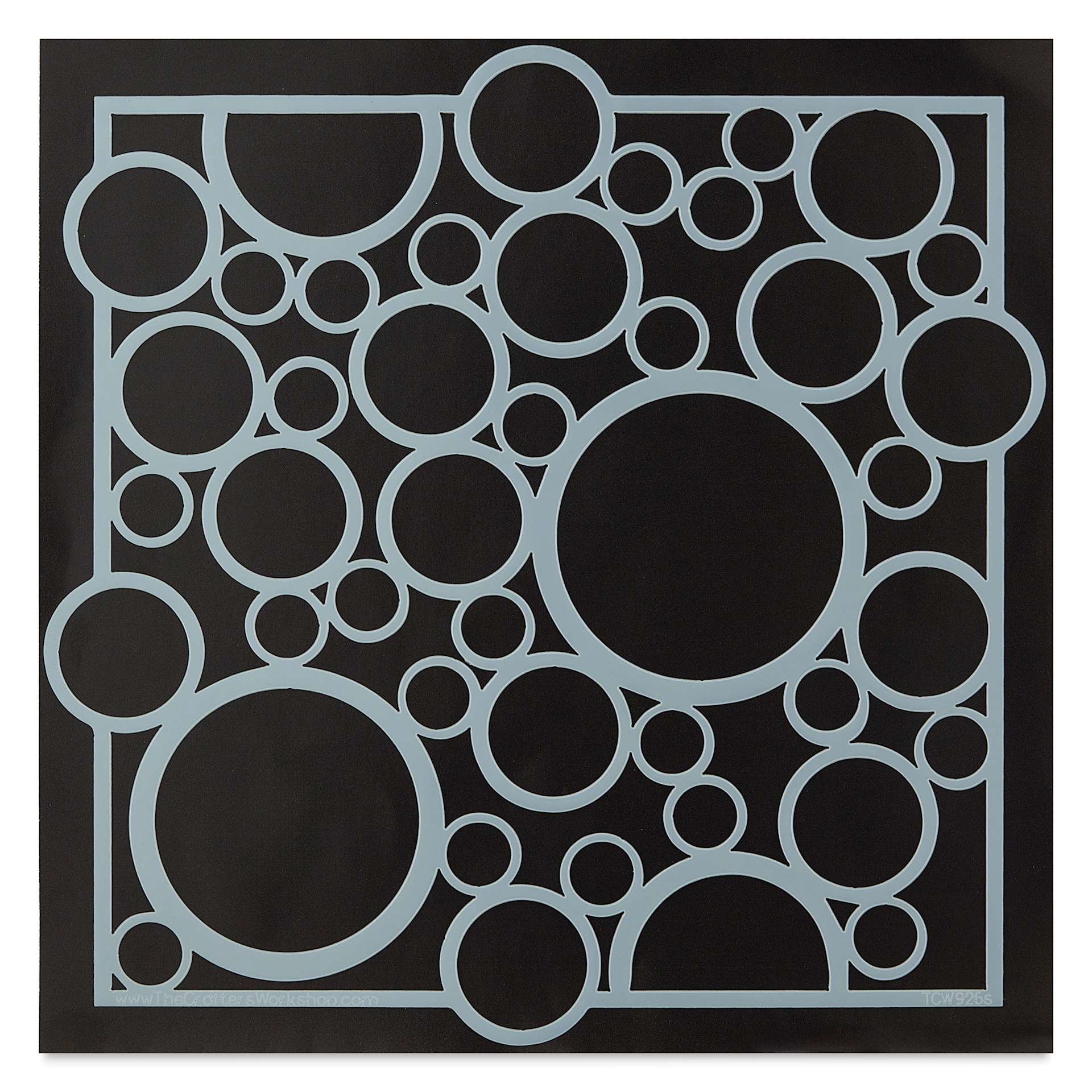 The Crafter's Workshop Stencil - Bubble Rebound, 6" x 6"