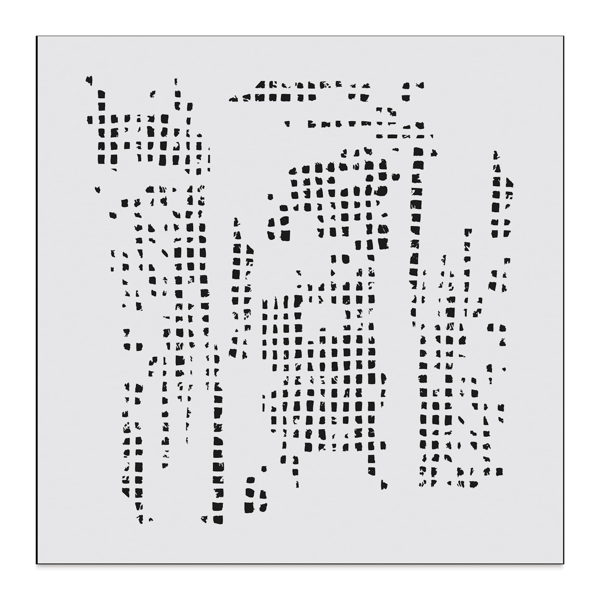 The Crafter's Workshop Stencil - Tile Texture, 6" x 6"