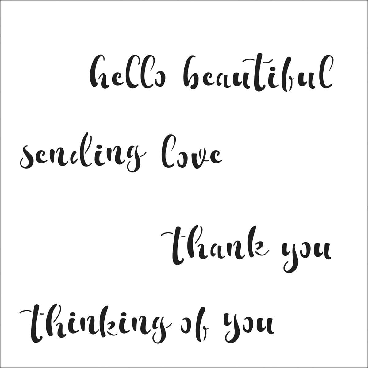 The Crafter's Workshop Stencils Banner Words