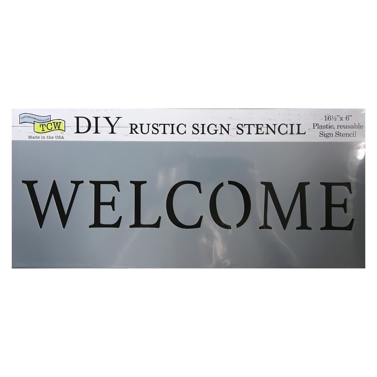 The Crafter's Workshop Stencils Welcome