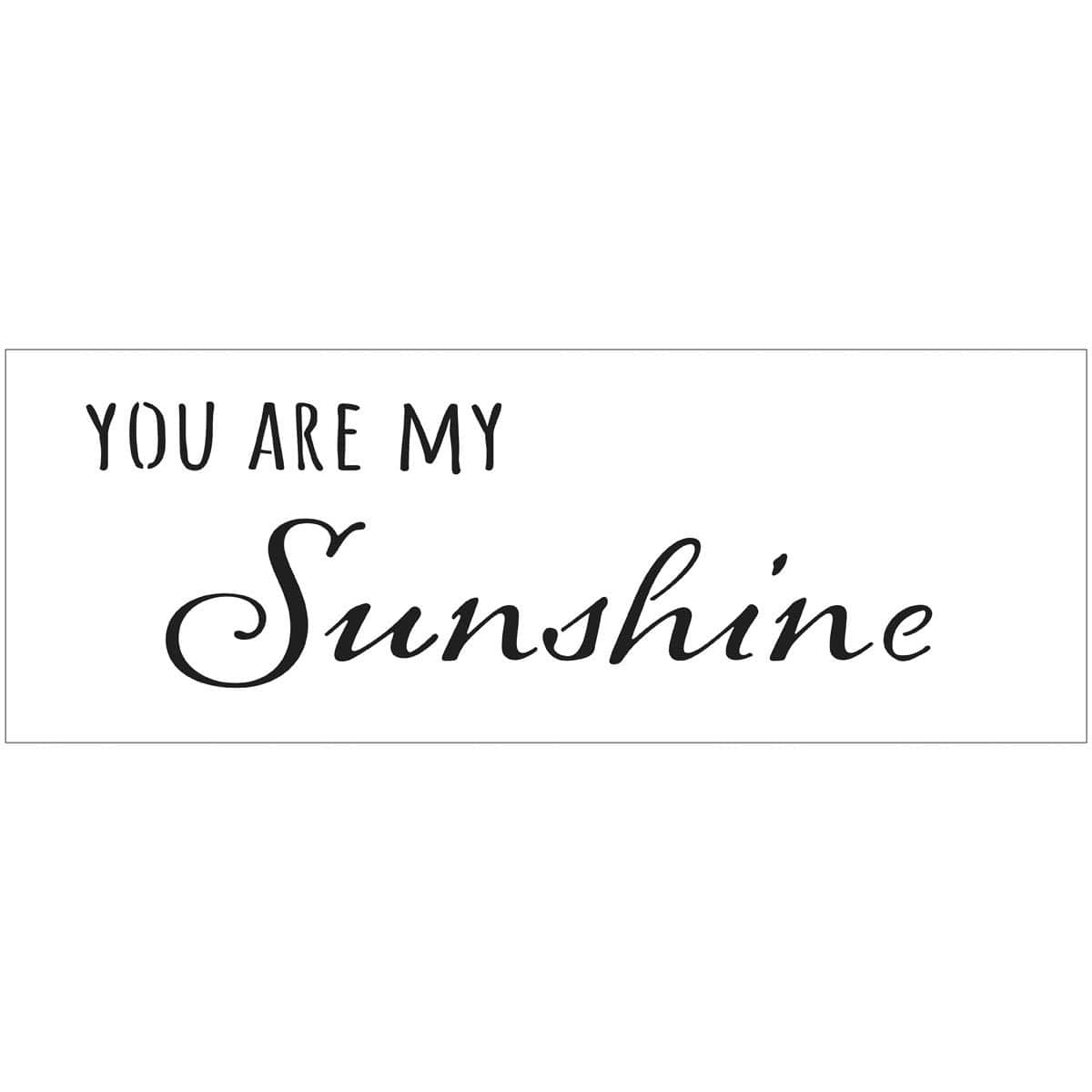 The Crafter's Workshop Stencils My Sunshine