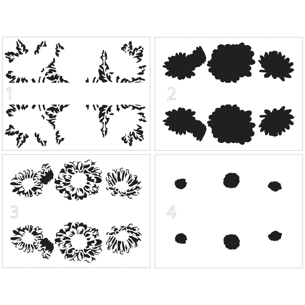 Layered Stencils Daisy Banner