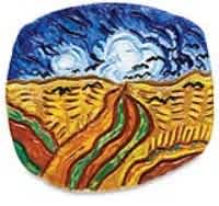 van gogh clay plaque