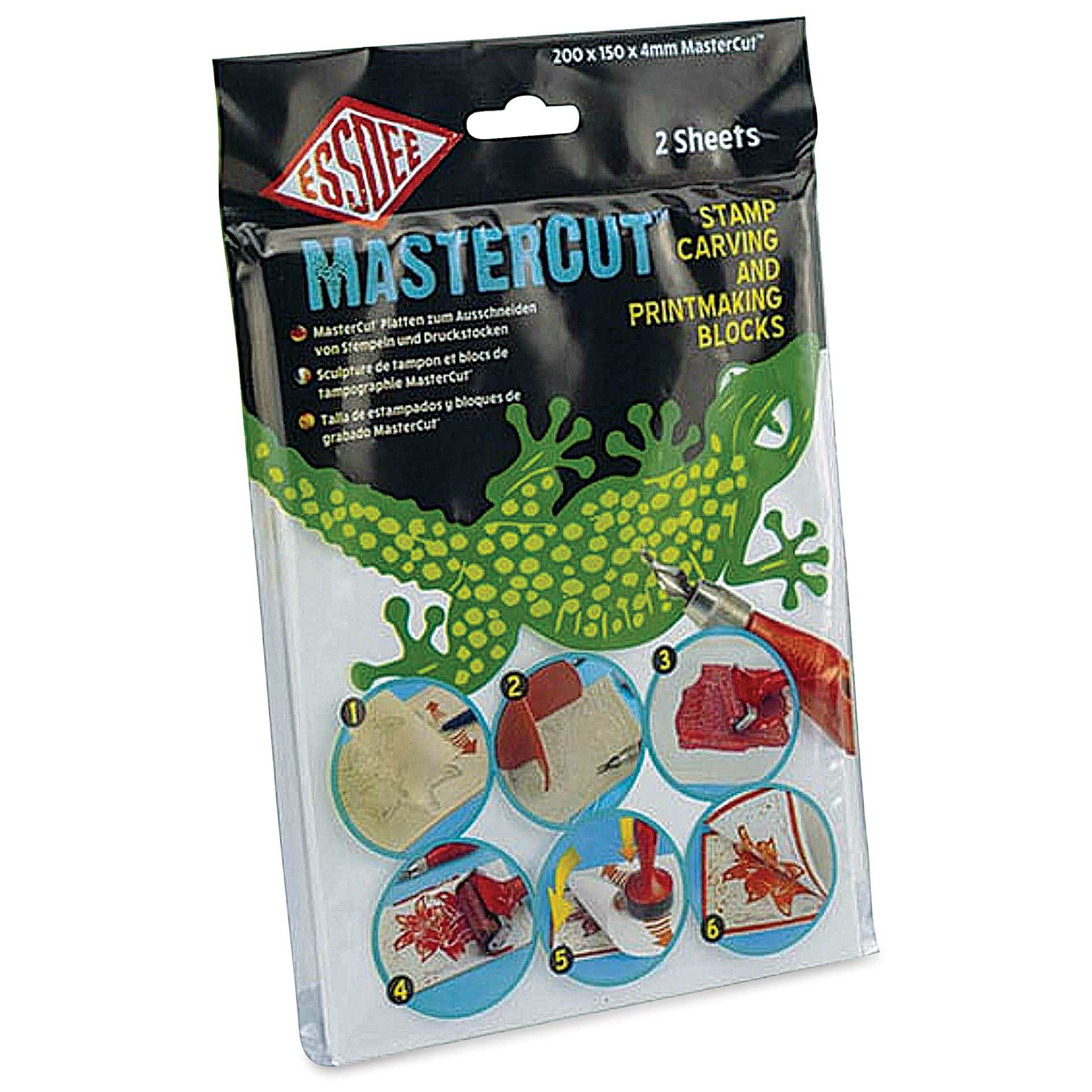Essdee MasterCut Stamp Carving and Printmaking Blocks - 8" x 6", Pkg of 2