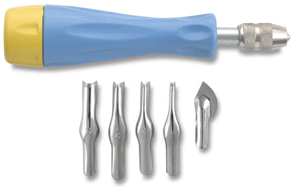 Quick Release Cutter, Handle with 5 Blades