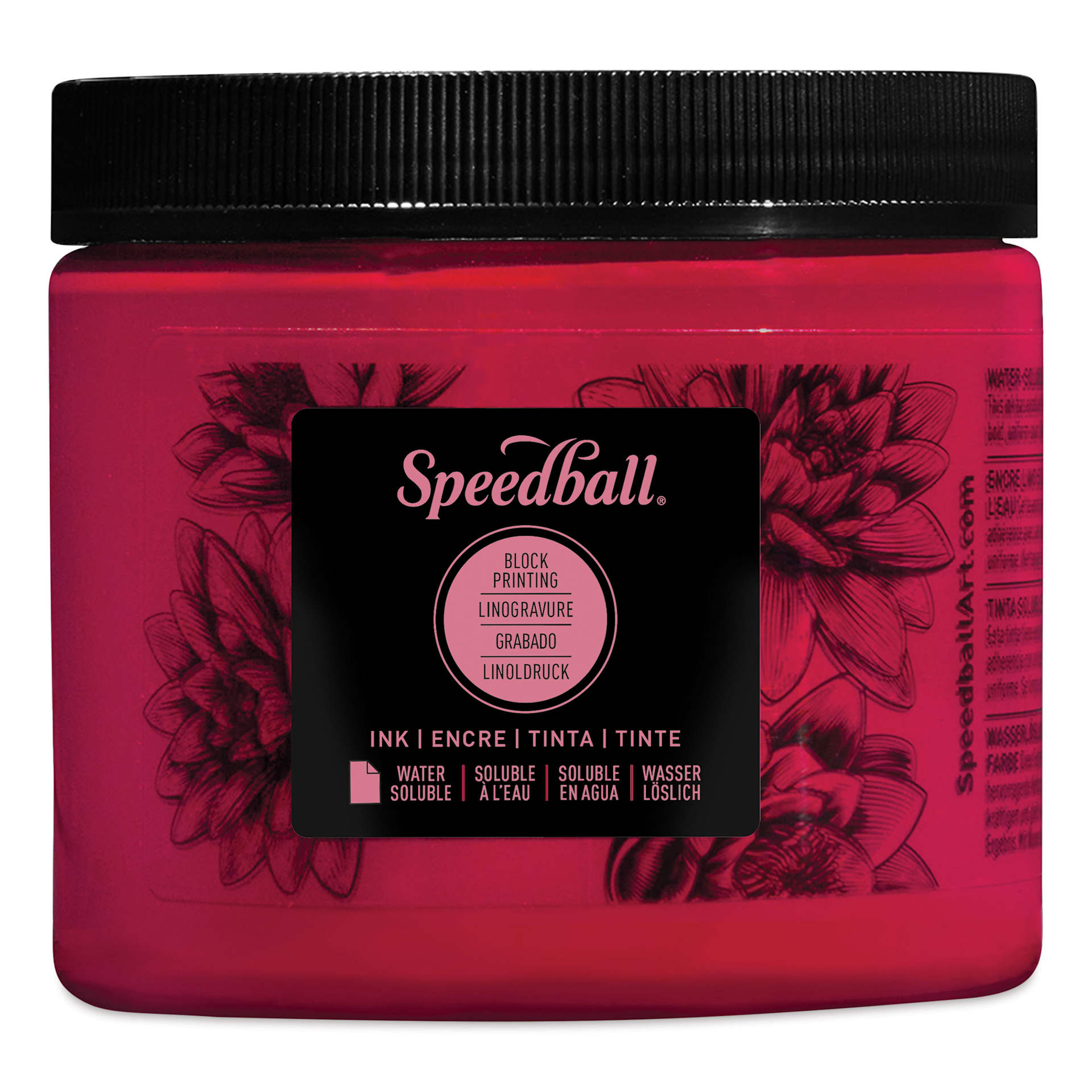 Speedball Water-Soluble Block Printing Ink - Process Magenta, 16 oz