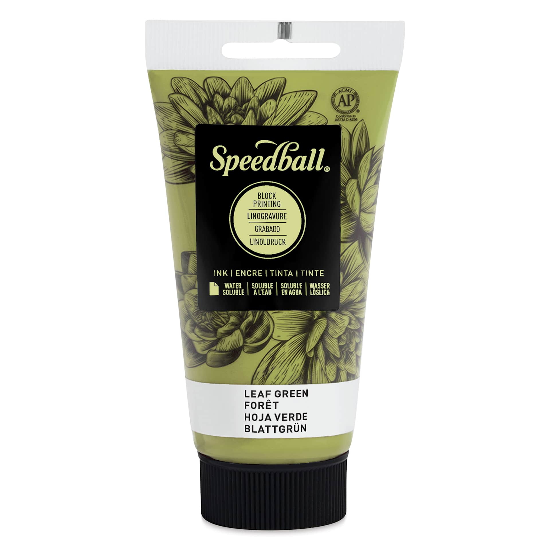 Speedball Water-Soluble Block Printing Ink - Leaf Green, 2.5 oz