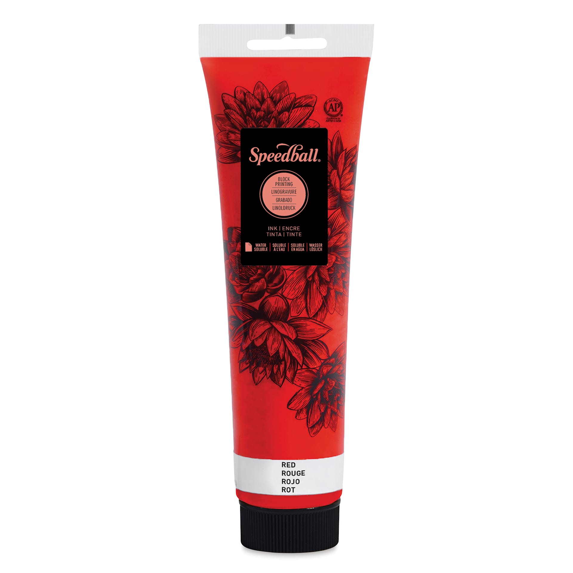 Speedball Water-Soluble Block Printing Ink - Red, 5 oz