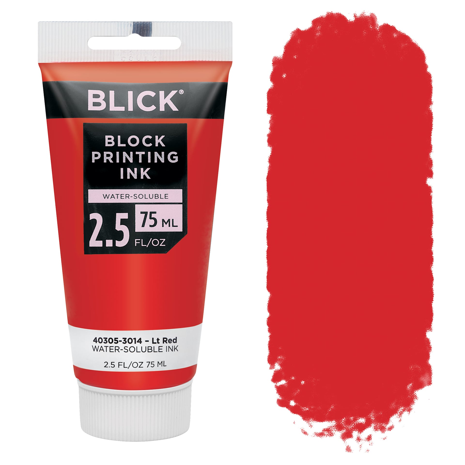 Blick Water-Soluble Block Printing Ink - Light Red, 2.5 oz Tube