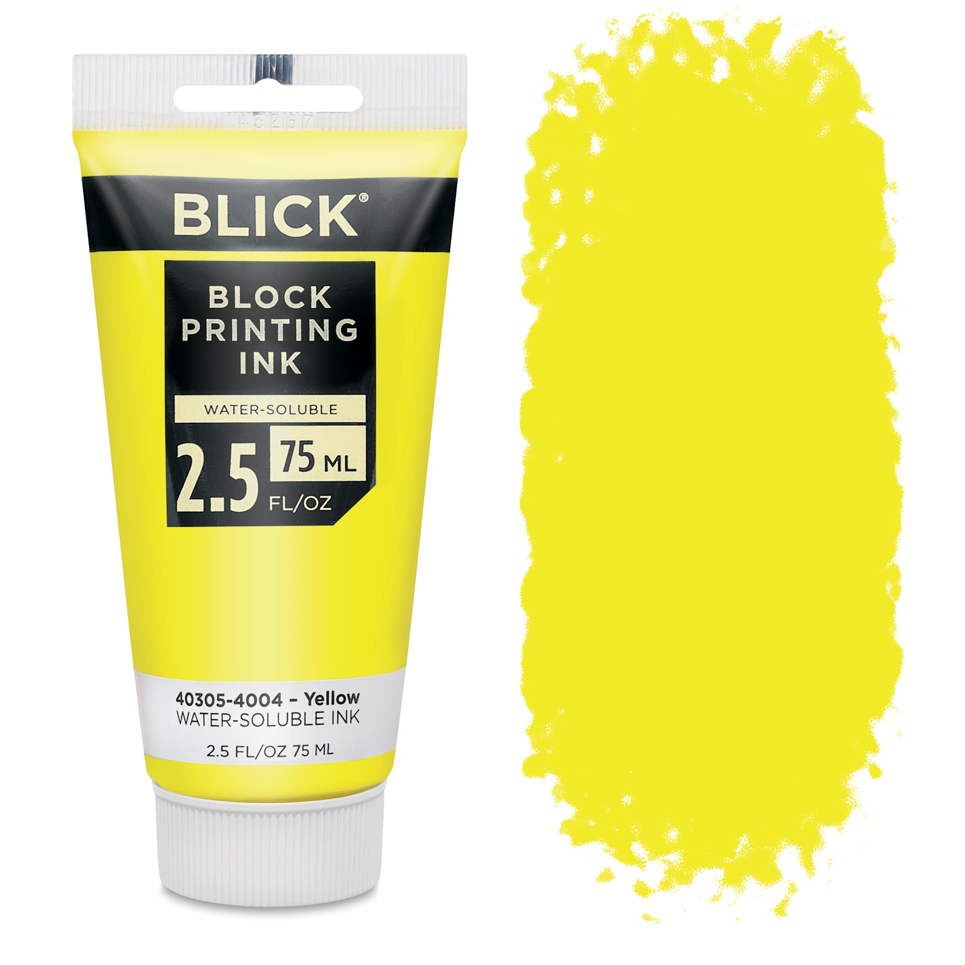 Blick Water-Soluble Block Printing Ink - Yellow, 2.5 oz Tube