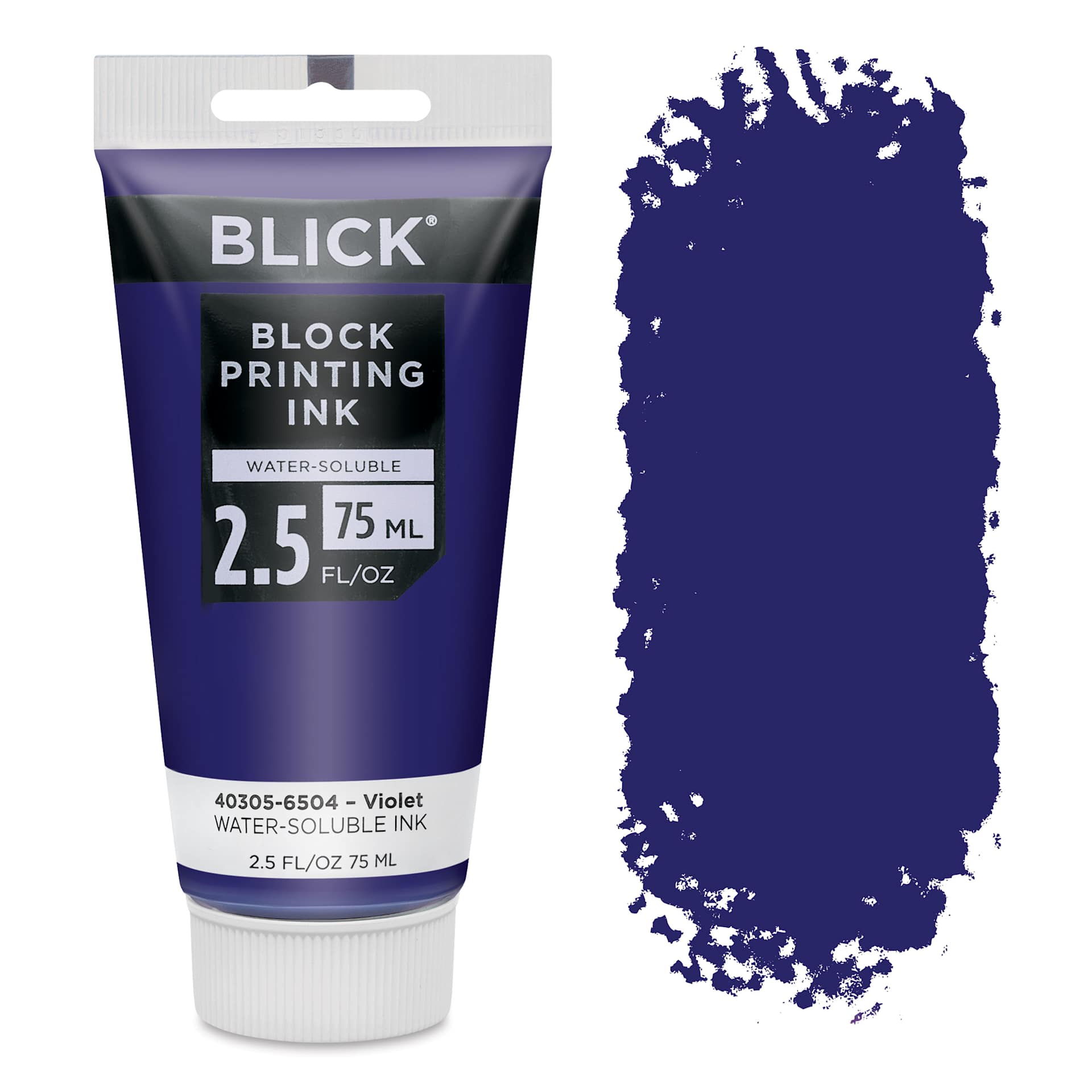 Blick Water-Soluble Block Printing Ink - Violet, 2.5 oz Tube