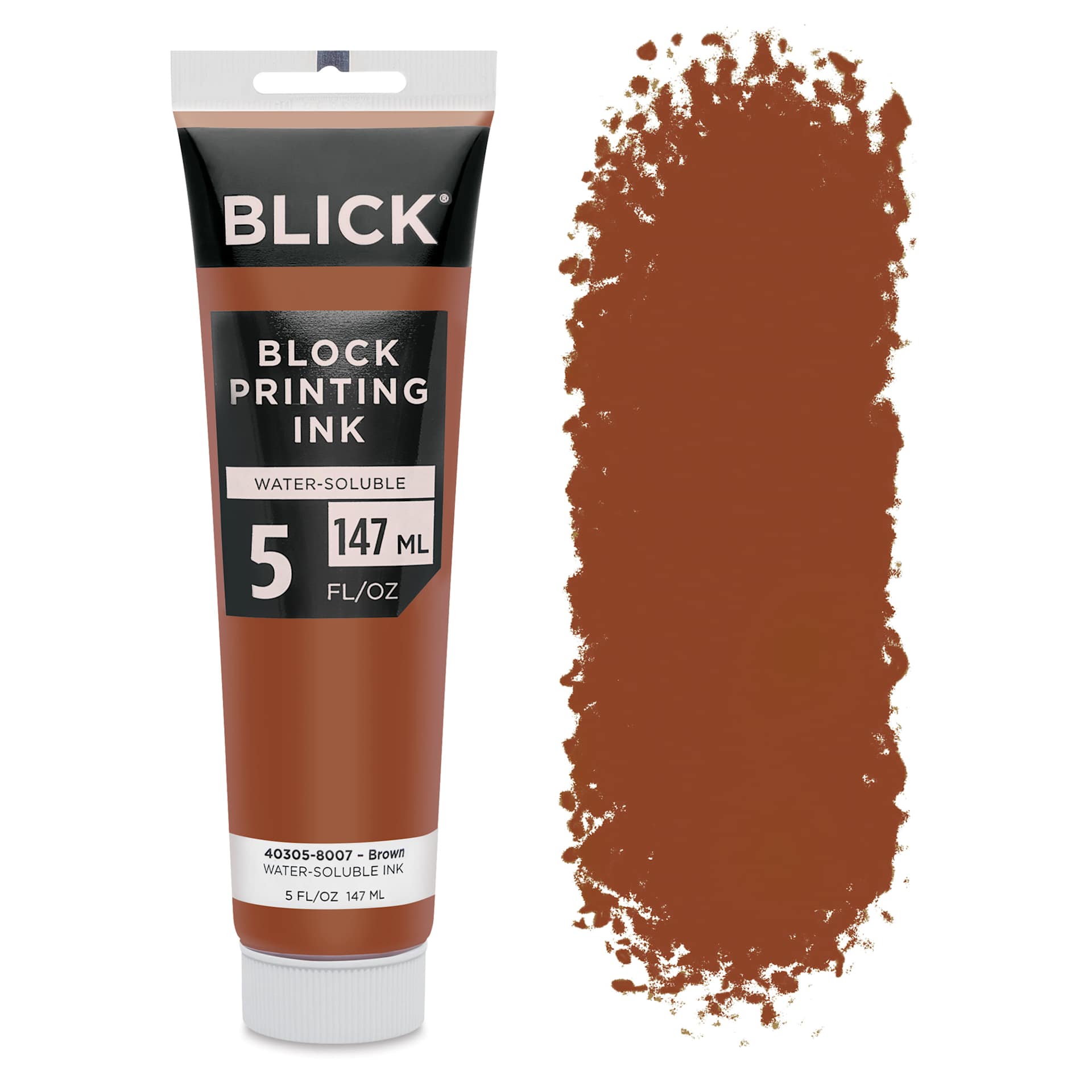 Blick Water-Soluble Block Printing Ink - Brown, 5 oz Tube