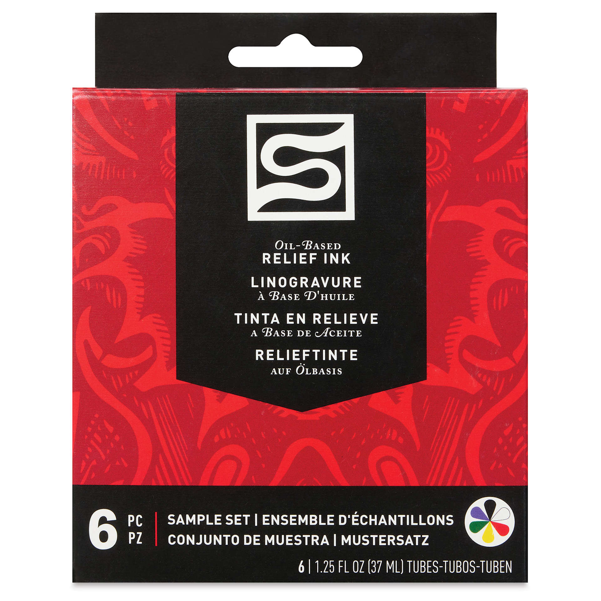 Speedball Oil Based Block Printing Inks - Set of 6, front of box
