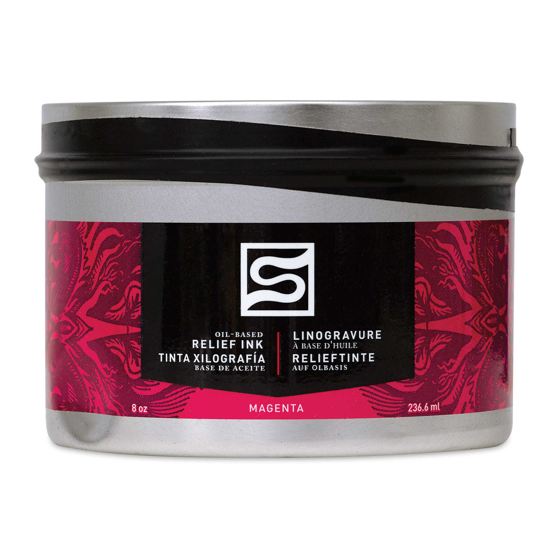 Speedball Oil-Based Relief Ink - Magenta, 8 oz front of packaging