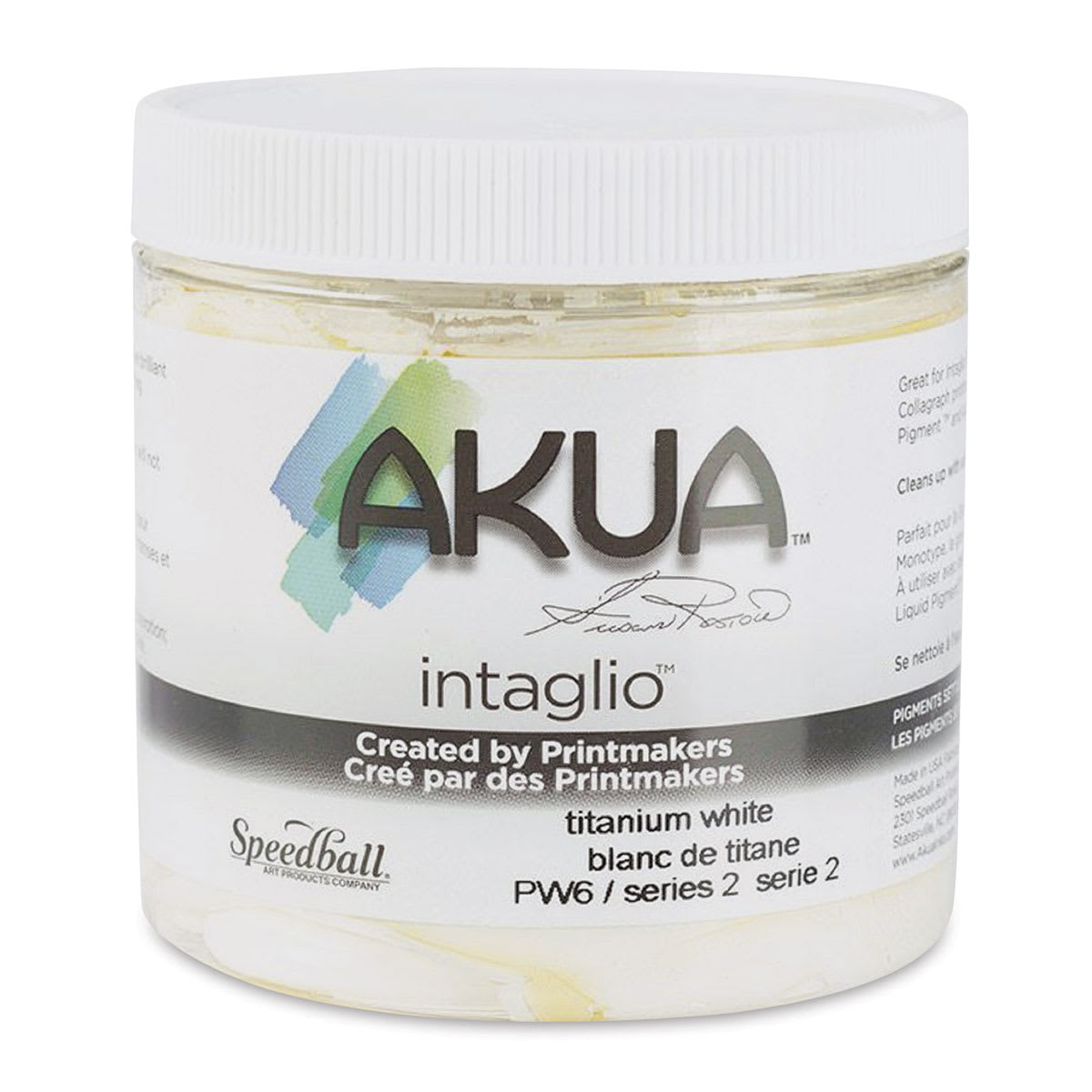 Akua Intaglio Ink - Titanium White, 237 ml