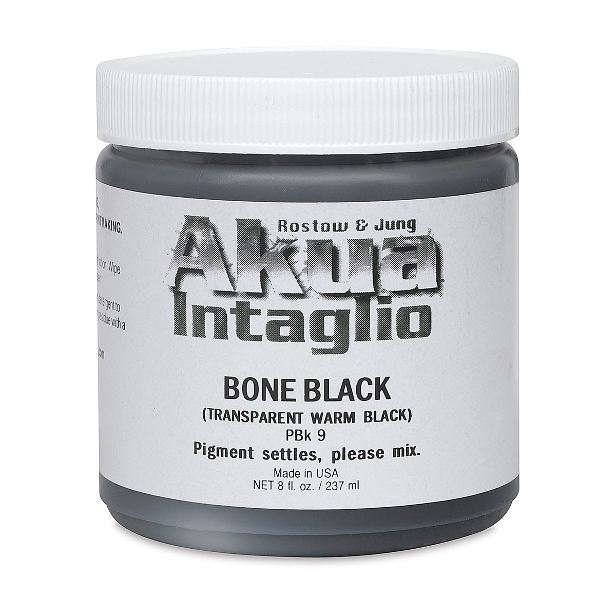 Akua Intaglio Ink - Bone Transparent Black, 237 ml