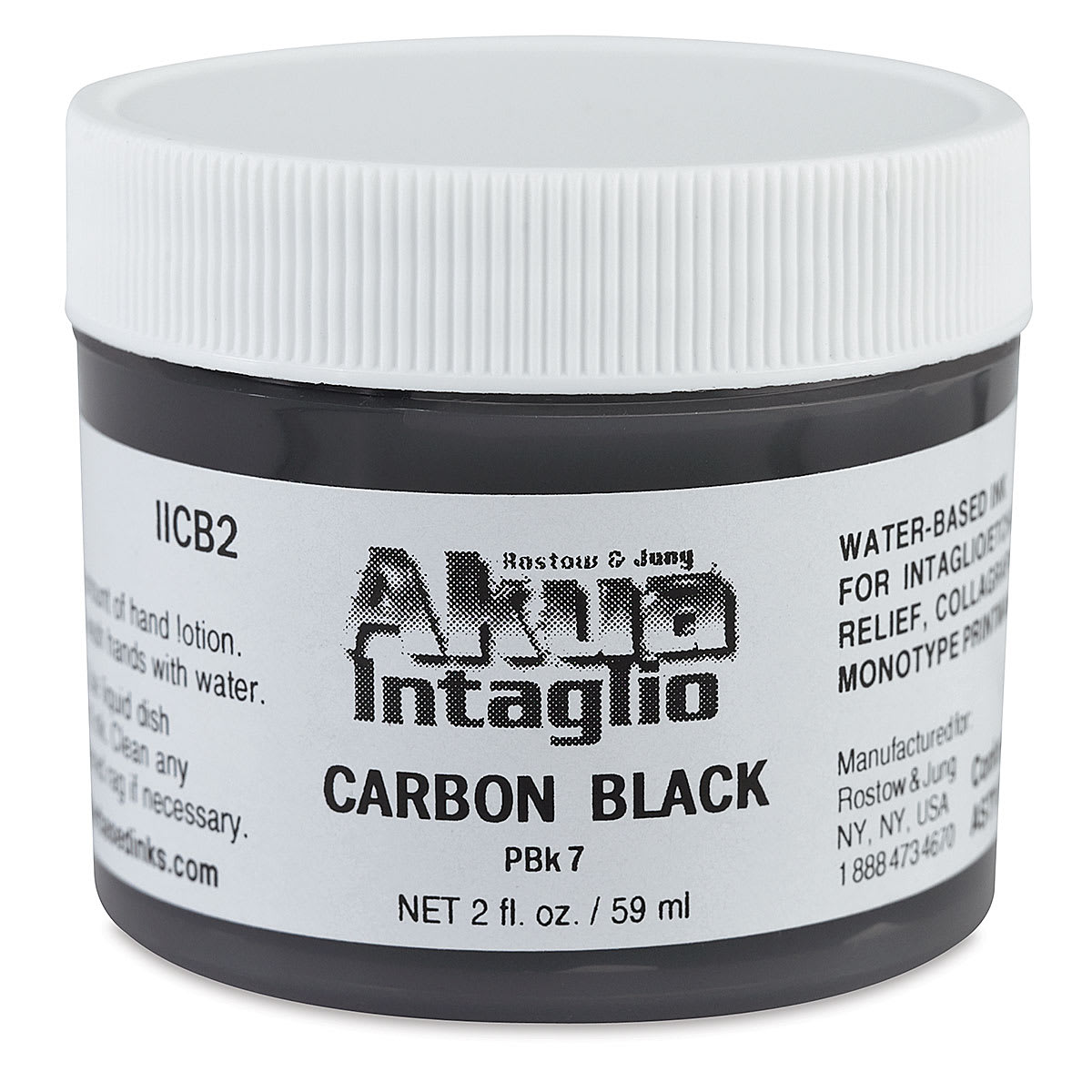 Akua Intaglio Ink - Carbon Black, 59 ml