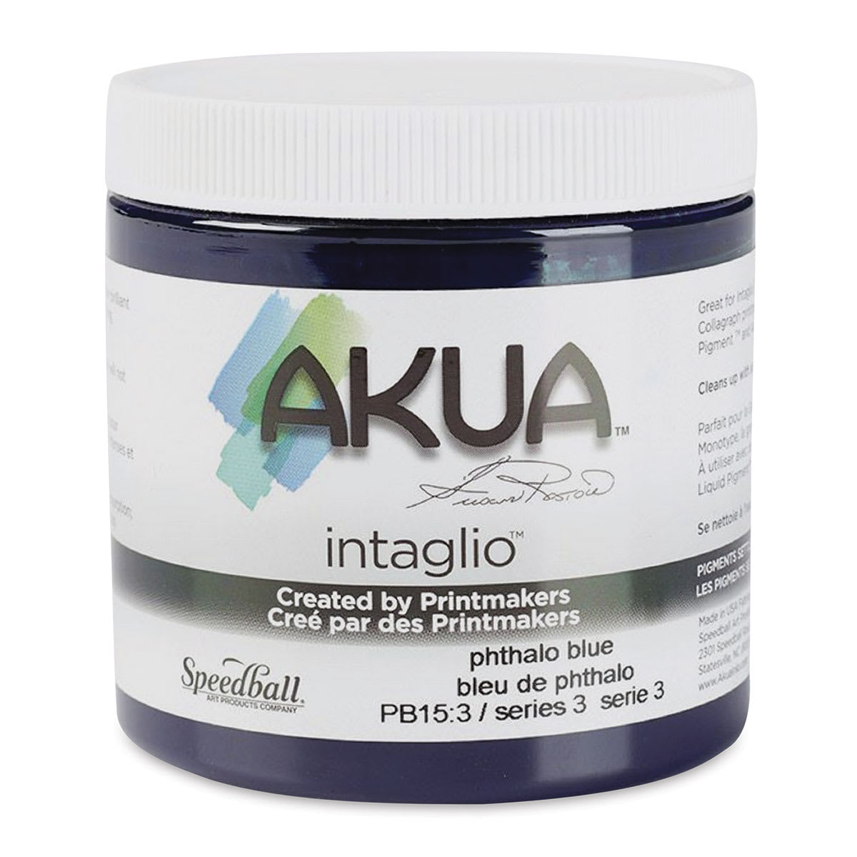 Akua Intaglio Ink - Phthalo Blue, 237 ml
