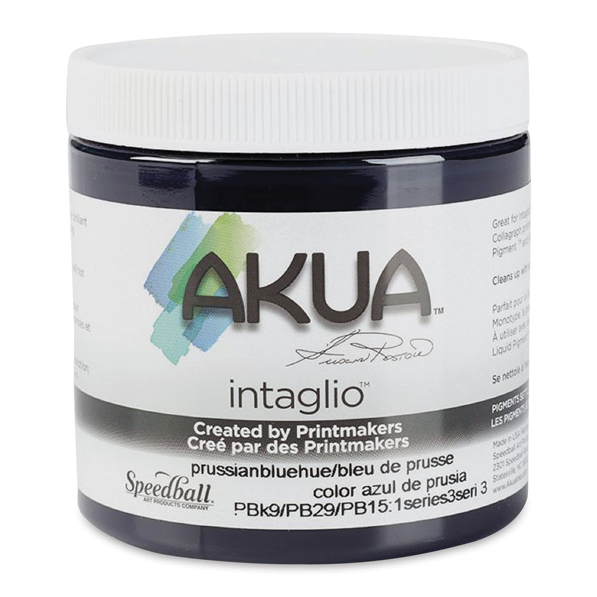 Akua Intaglio Ink - Prussian Blue Hue, 237 ml