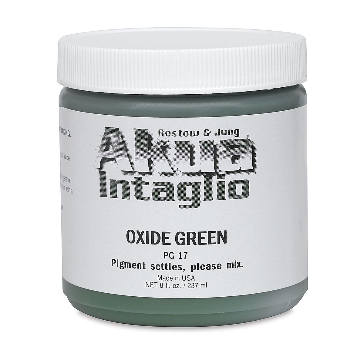 Akua Intaglio Ink - Oxide Green, 237 ml