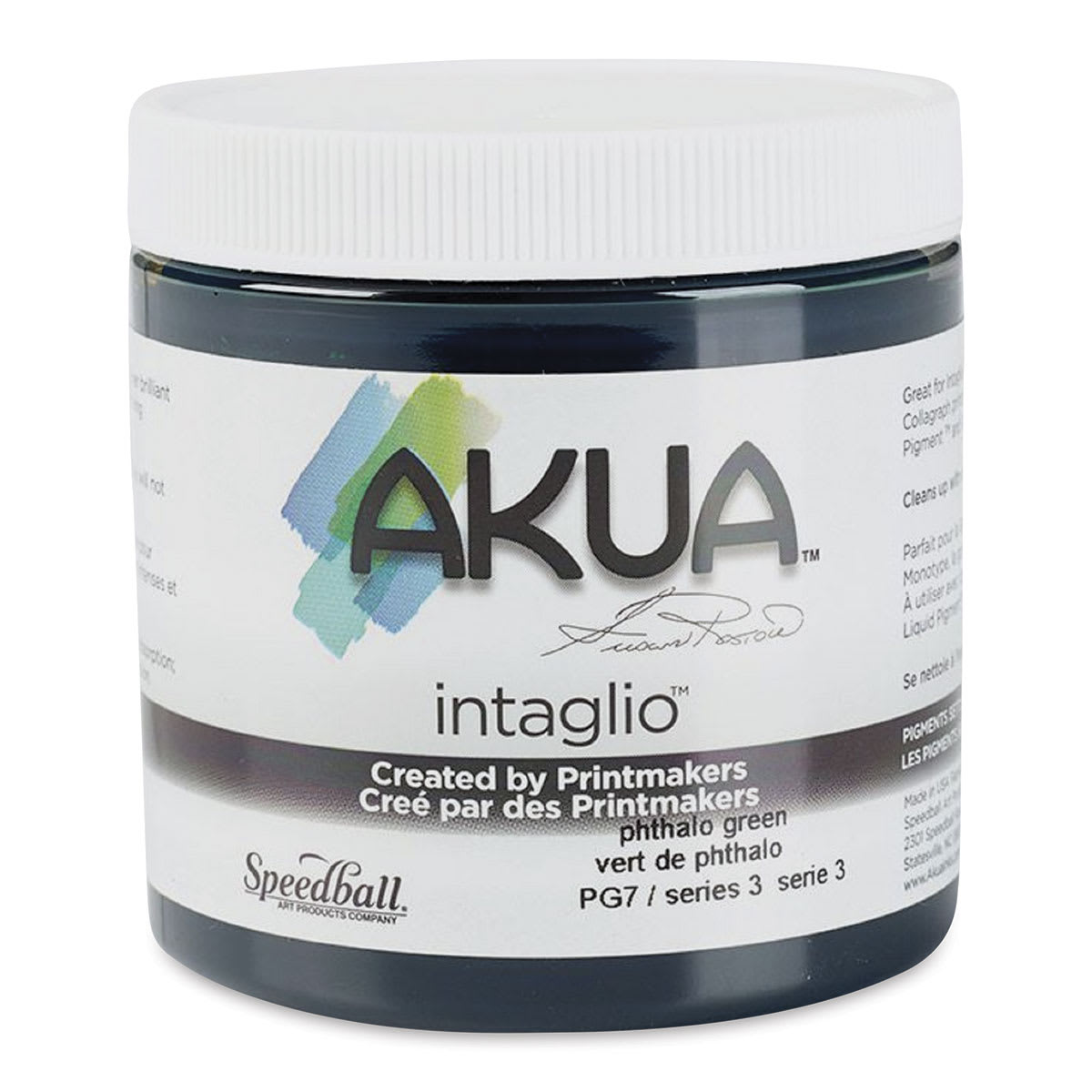 Akua Intaglio Ink - Phthalo Green, 237 ml