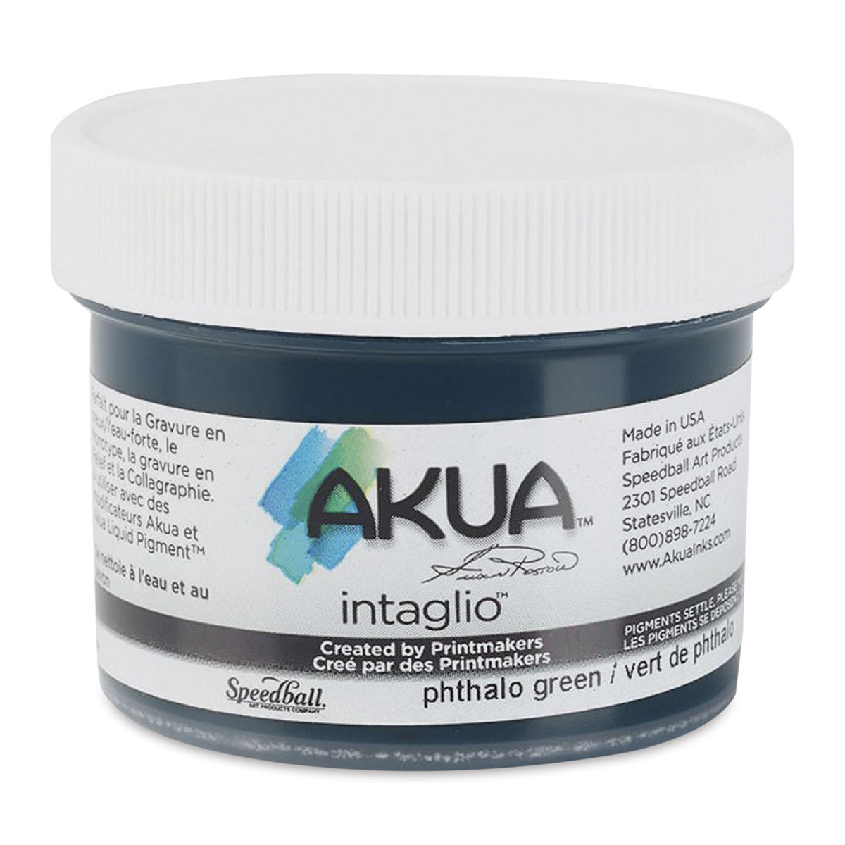 Akua Intaglio Ink - Phthalo Green, 59 ml