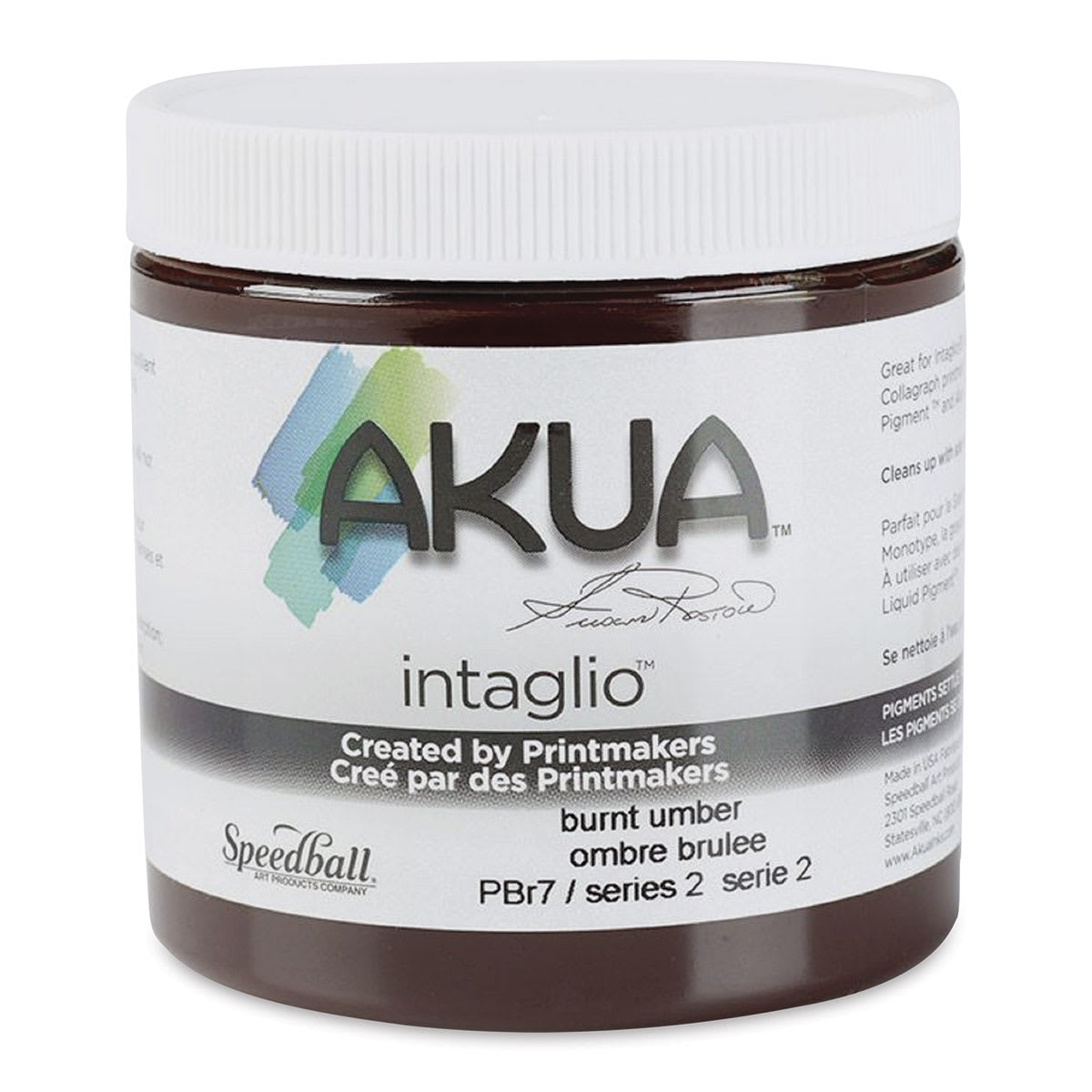 Akua Intaglio Ink - Burnt Umber, 237 ml