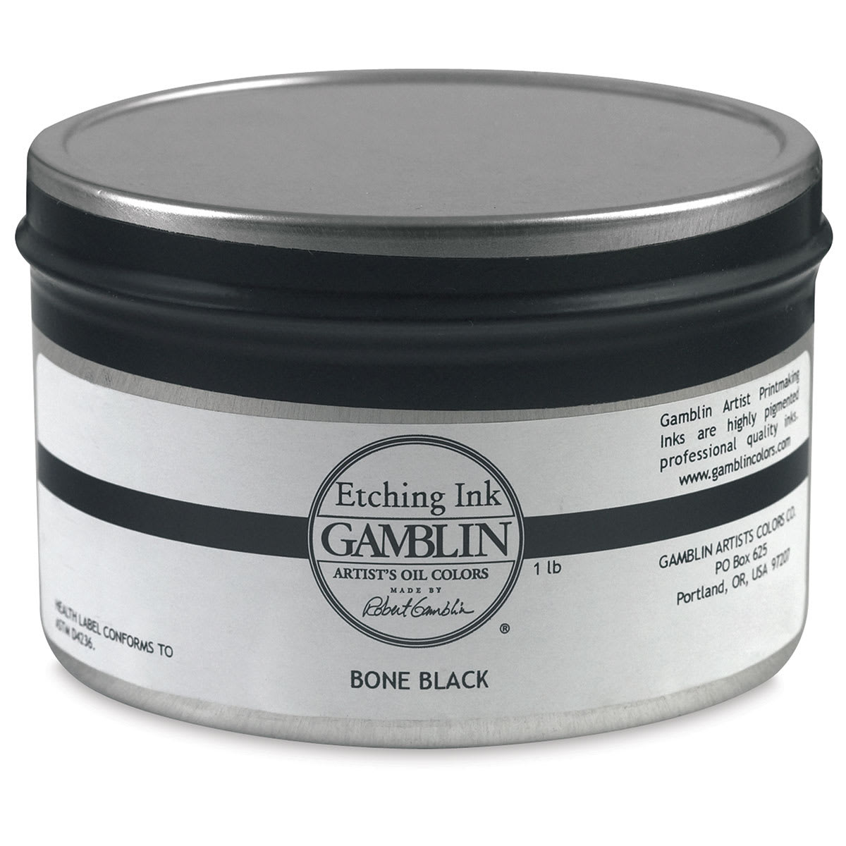 Gamblin Etching Ink - Bone Black, 1 lb