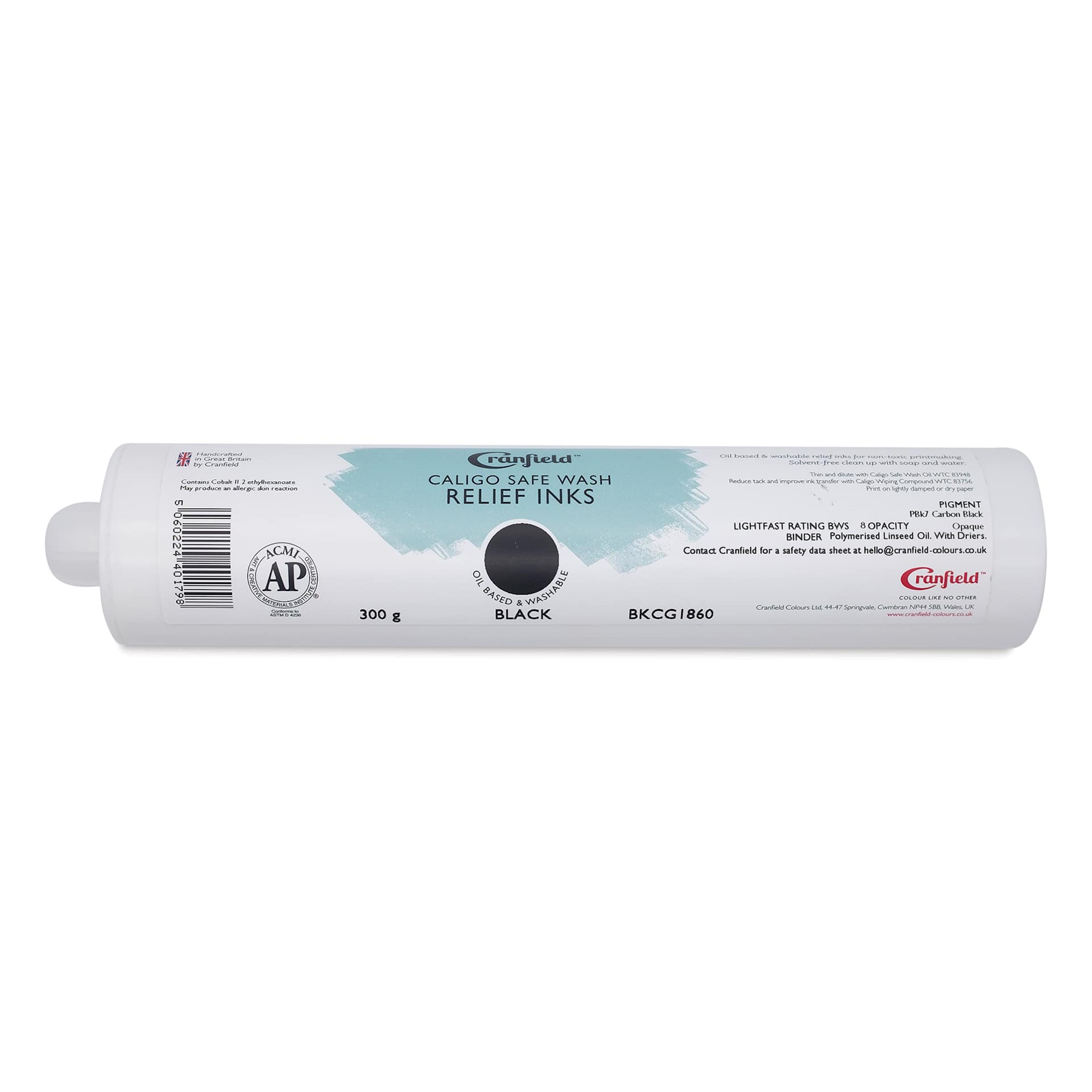 Cranfield Caligo Safe Wash Relief Ink Cartridge - Black, 300 g