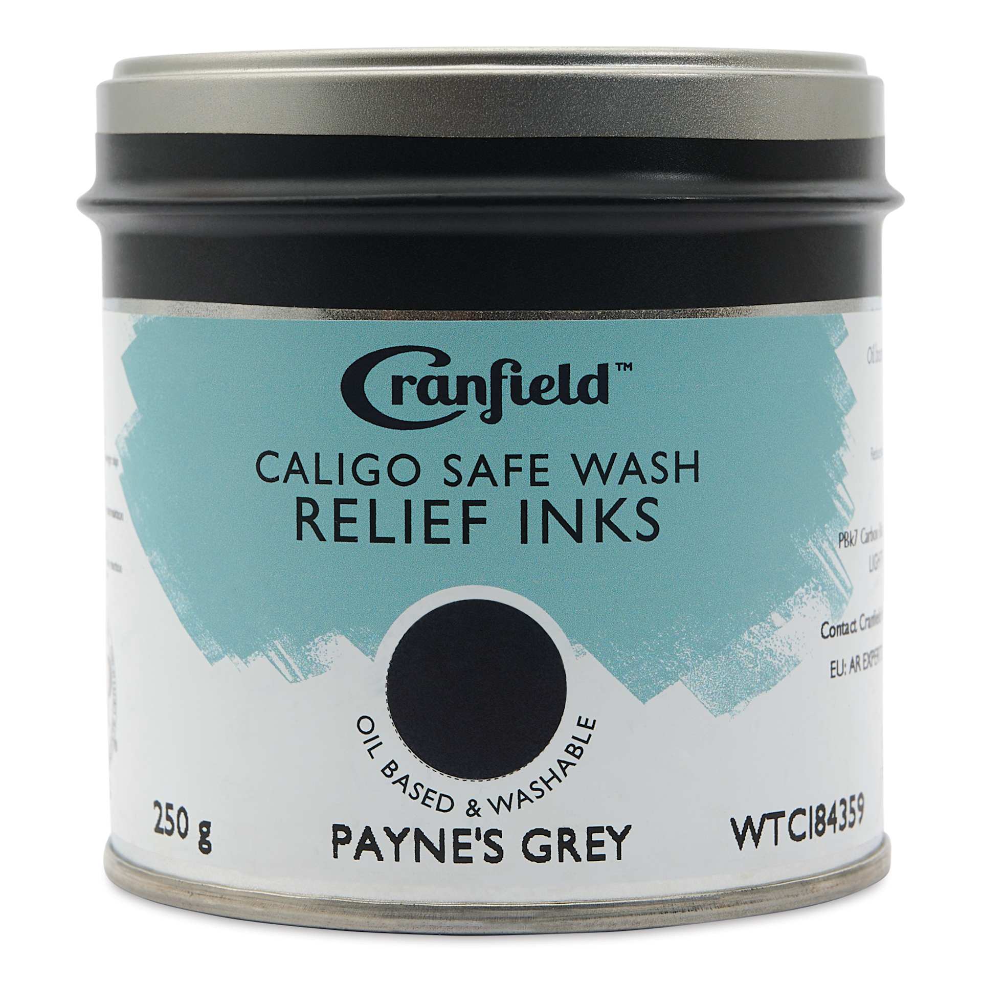 Cranfield Caligo Safe Wash Relief Ink - Payne's Grey, 250 g, front of can