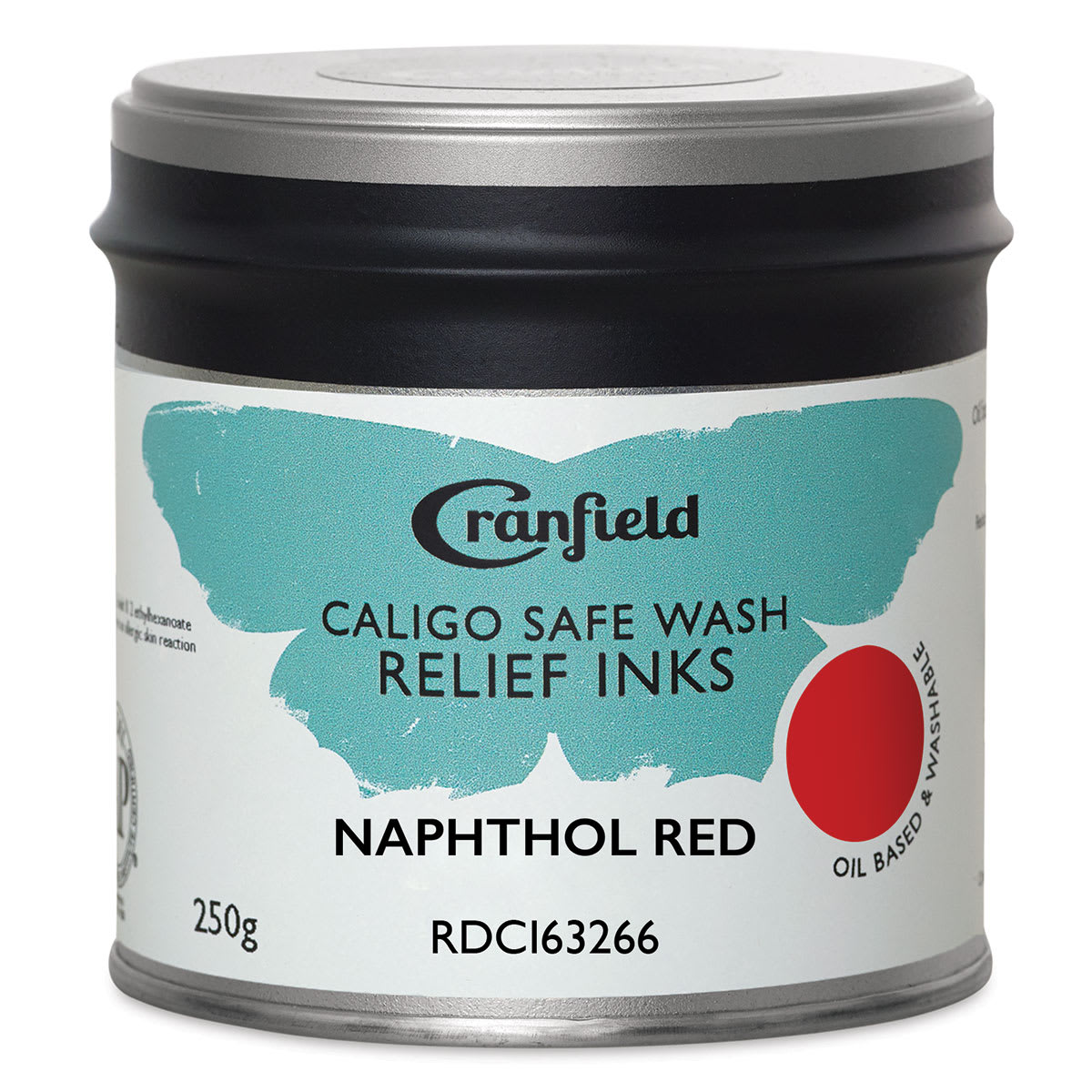 Cranfield Caligo Safe Wash Relief Ink - Naphthol Red, 250 g
