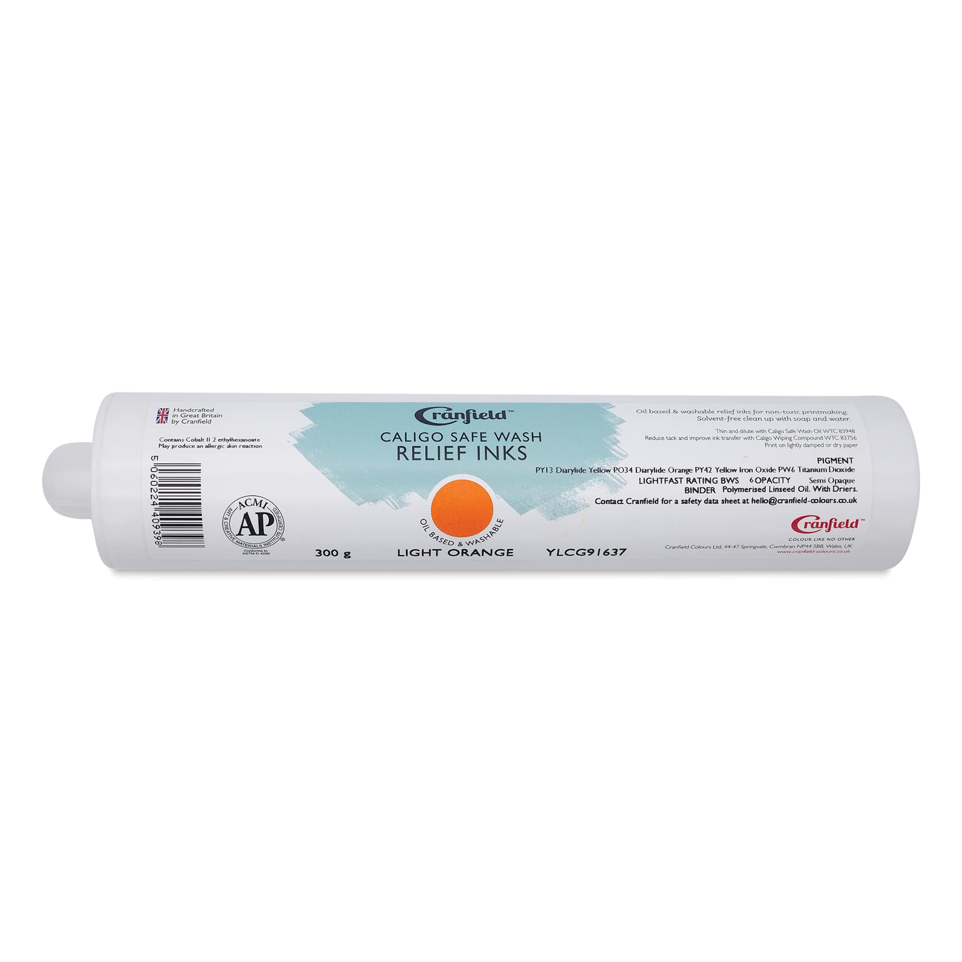 Cranfield Caligo Safe Wash Relief Ink Cartridge - Light Orange, 300 g